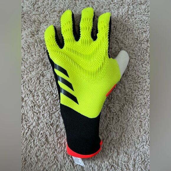 adidas PREDATOR PRO GL P GOALKEEPER Gloves Solar Yellow $160 - Picture 4 of 12